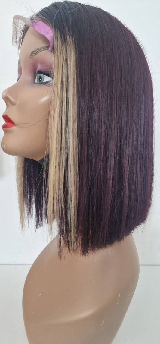 99J Burgundy Bob Wig Human Hair